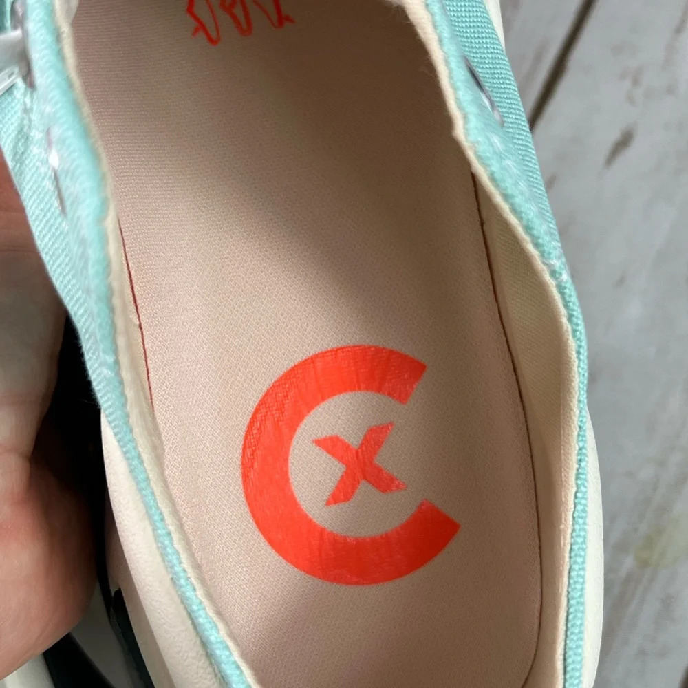 New Converse Run Star Motion Low Platform Water Droplets Green Sneakers - Picture 11 of 12